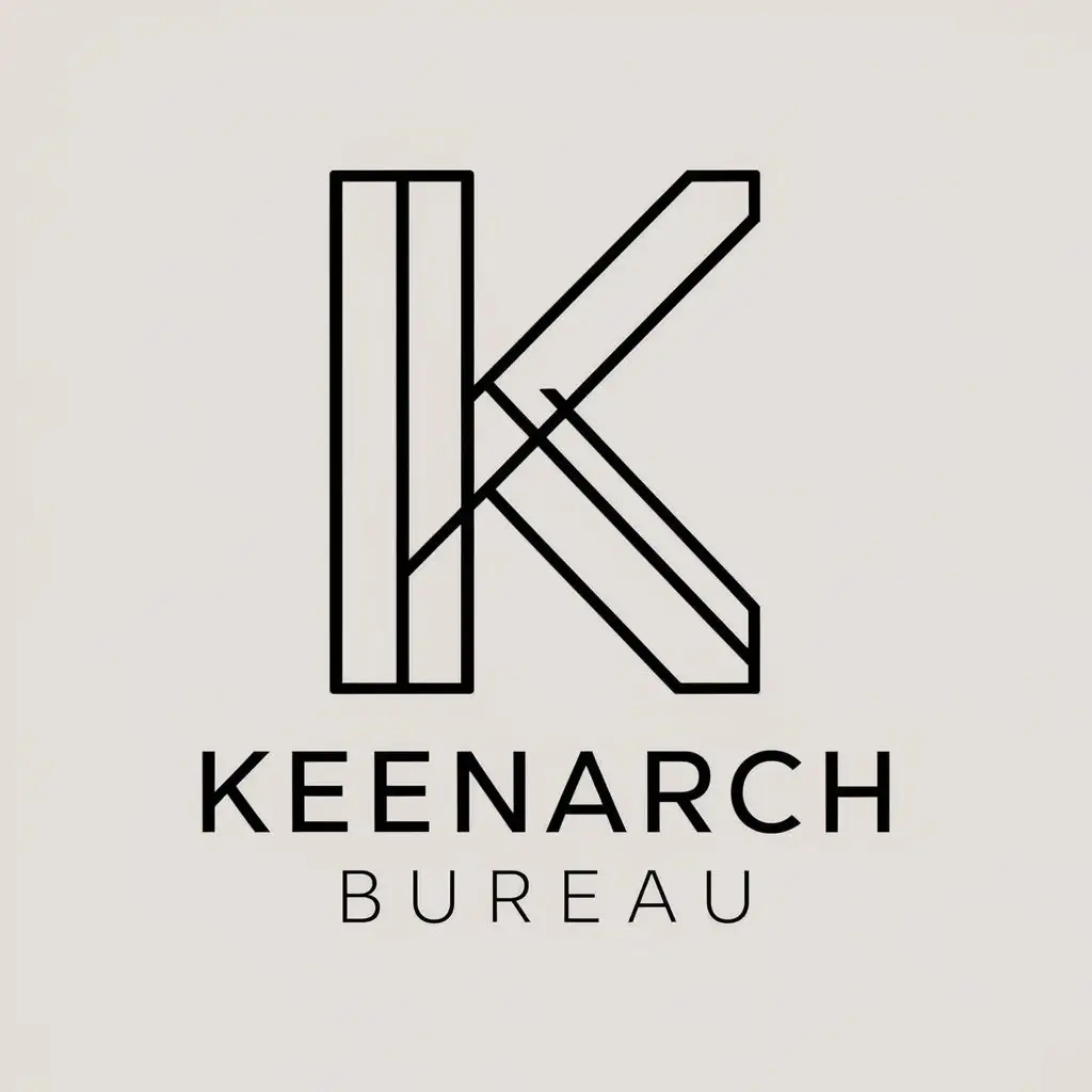 LOGO Design for Keenarch Bureau Parametric Architectural Symbol with a Clear Background