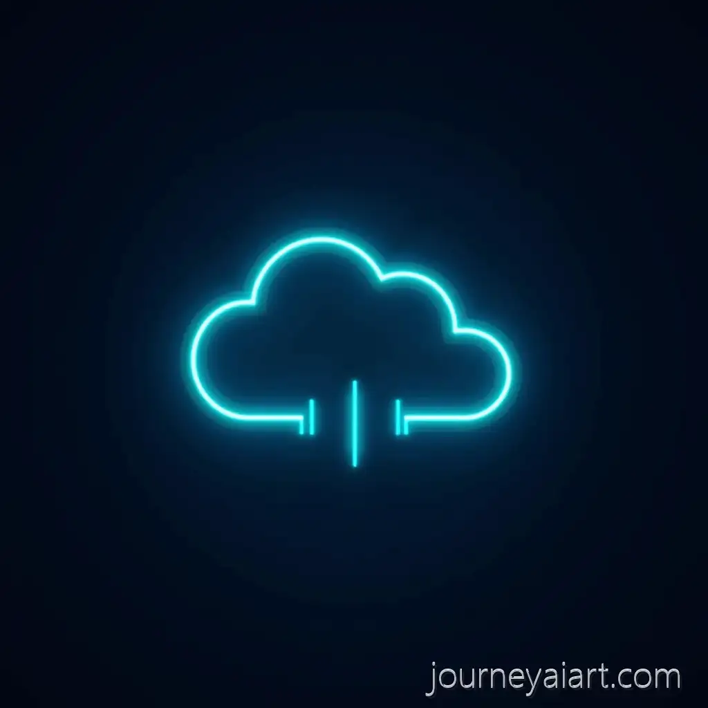 Minimalist-Futuristic-Cloud-Logo-with-Neon-Circuit-Lines-for-Tech-Branding