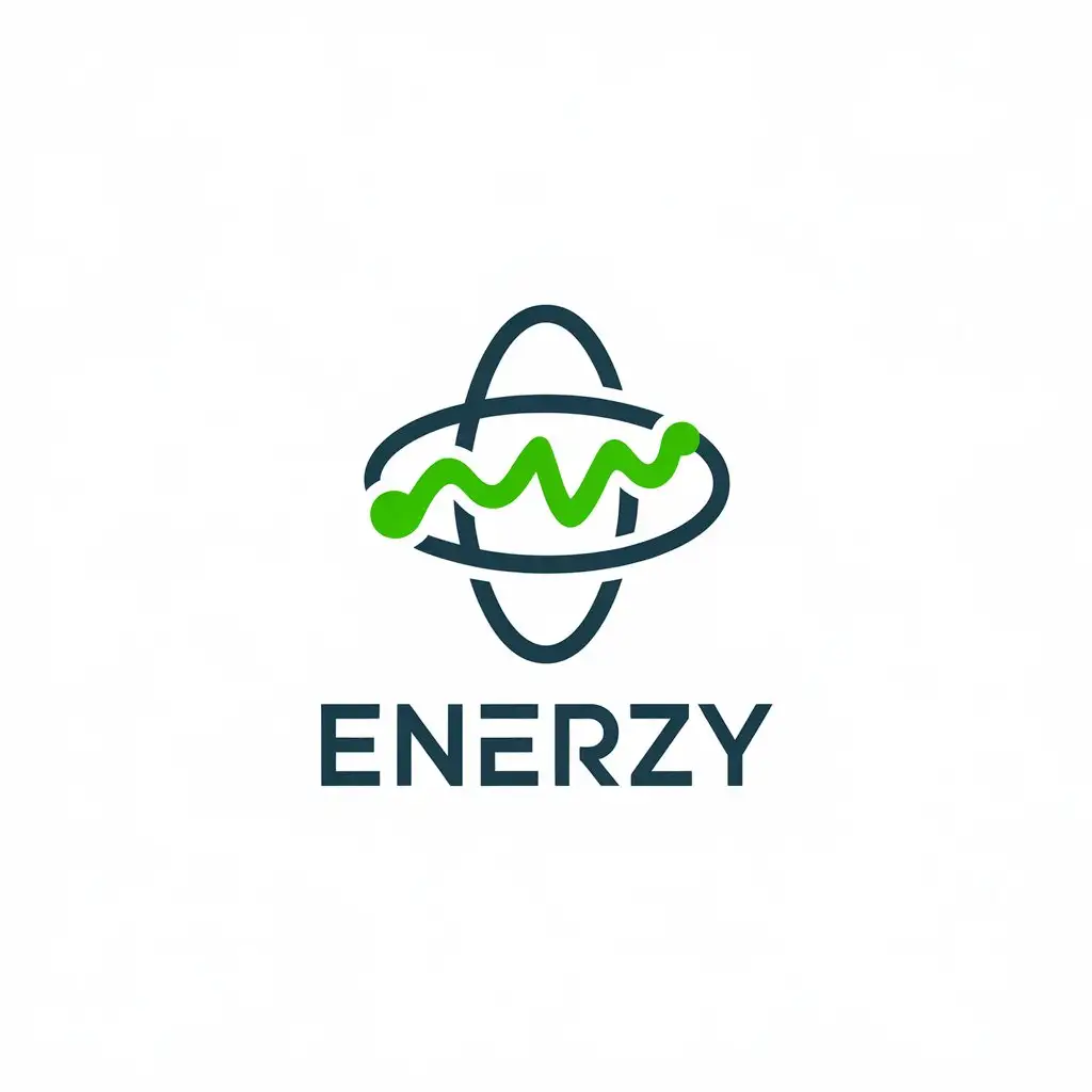 LOGO Design for EnerZY Vector Logo with Hydrogen Energy Theme for Technology Industry