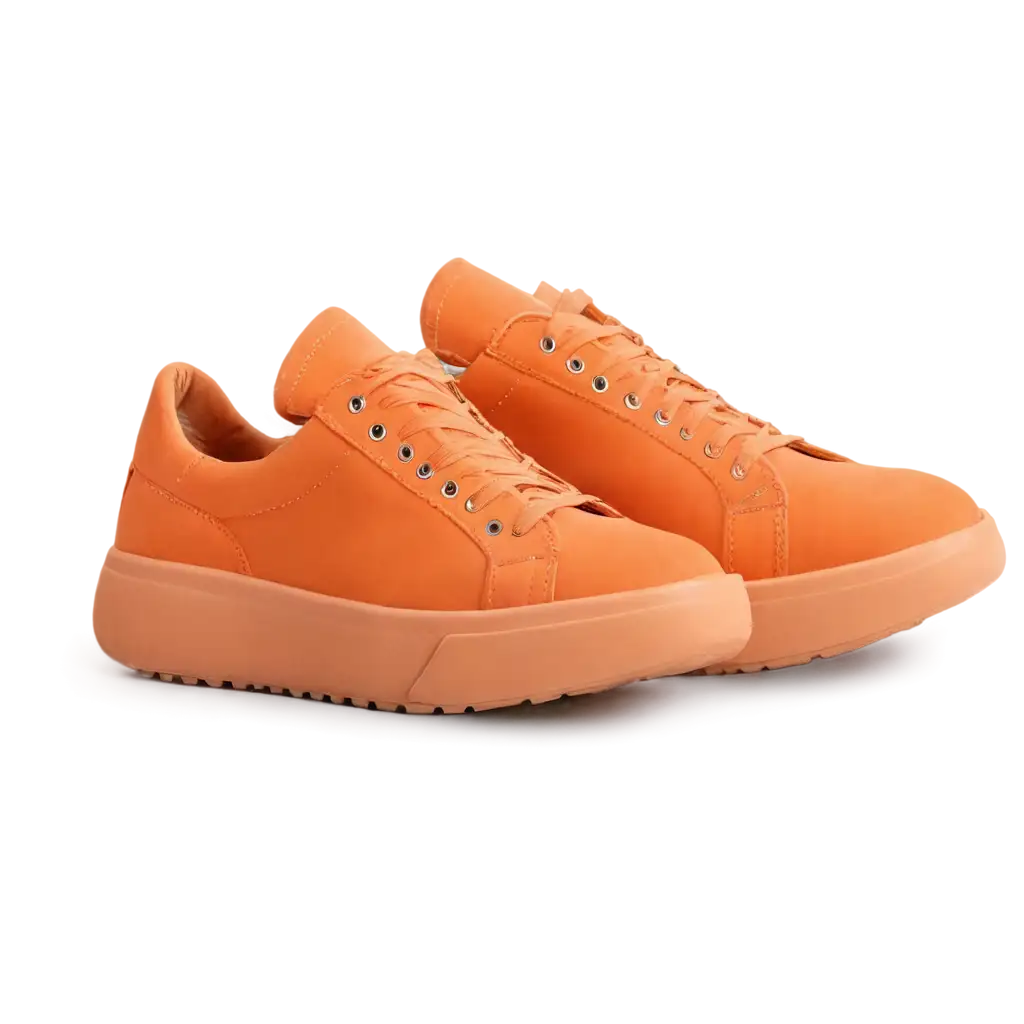 Unique-Orange-Sneakers-PNG-with-Unusual-Shape-for-Creative-Use