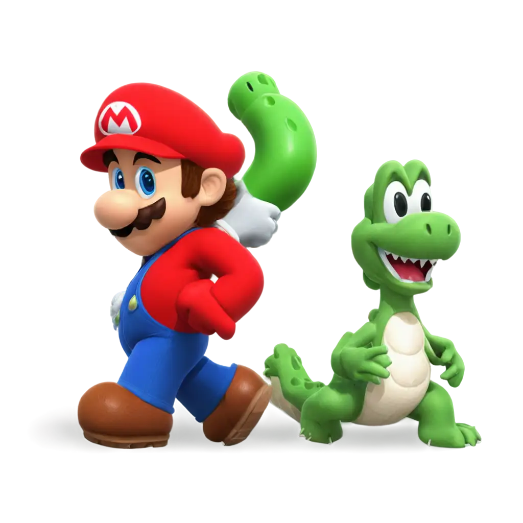 Mario-Bros-and-Yoshi-PNG-Image-HighQuality-Graphic-for-Diverse-Uses