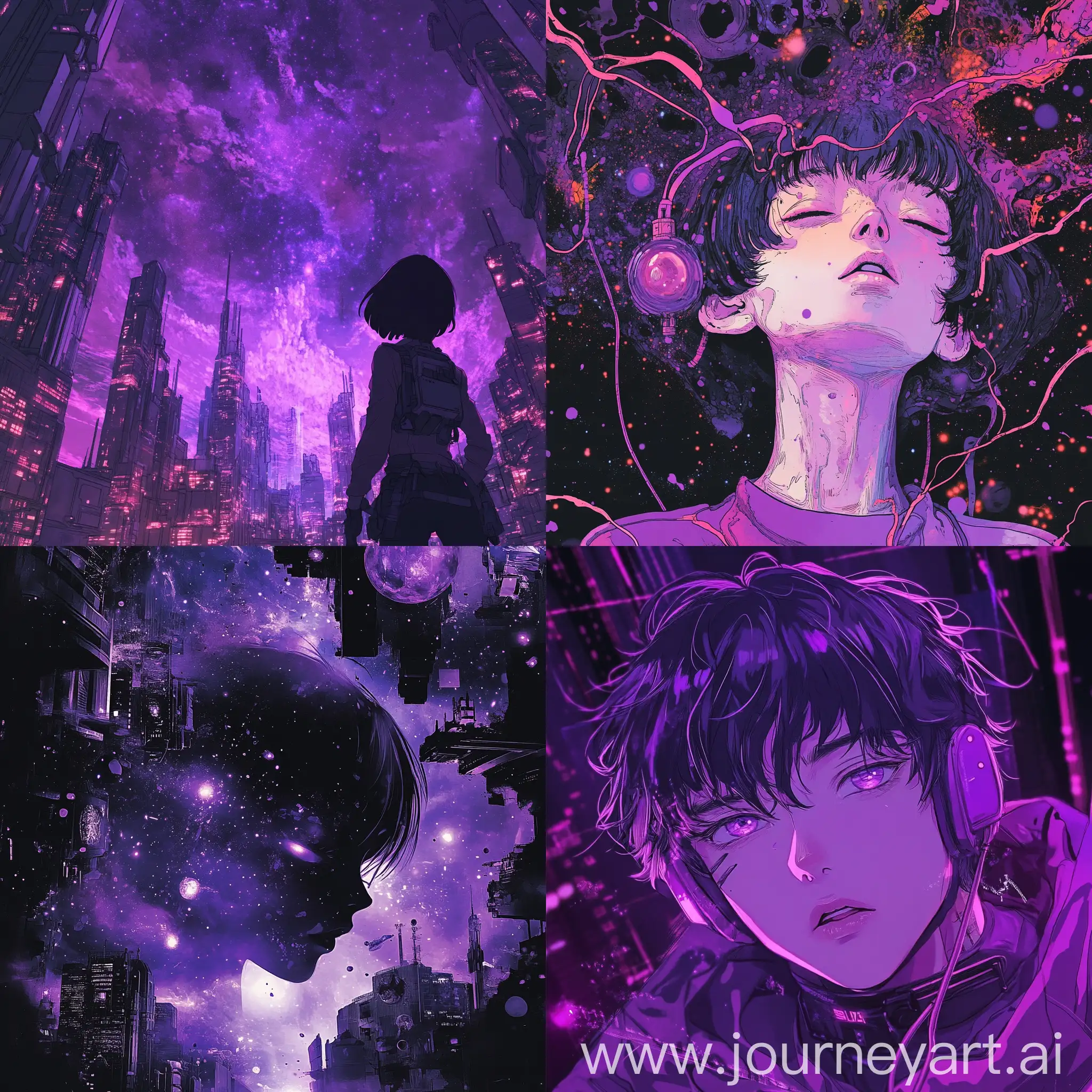 SciFi-Manga-Style-Artwork-with-Purple-Tones-in-Space