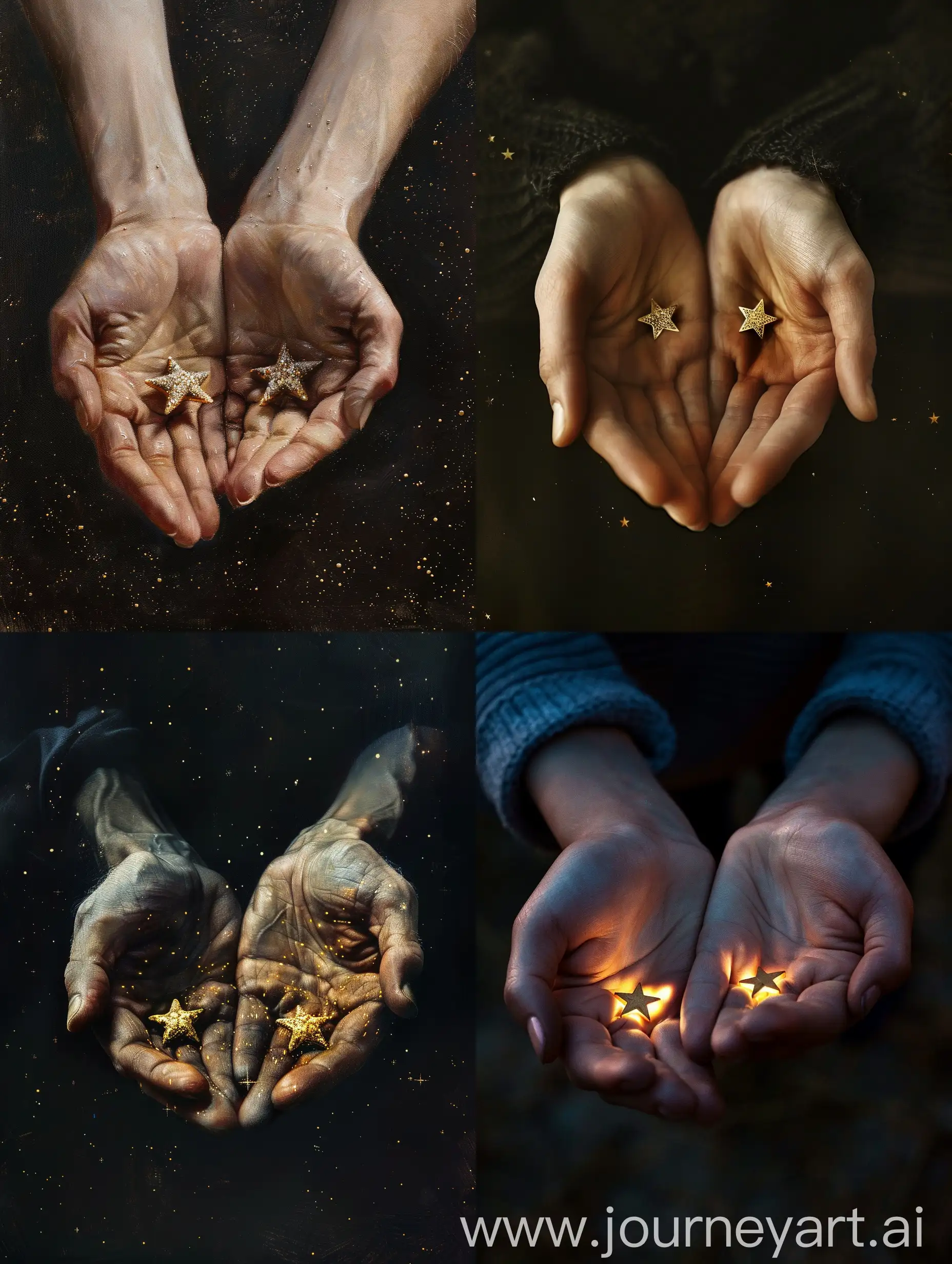 Hands-Holding-Two-Little-Stars-Conceptual-Art