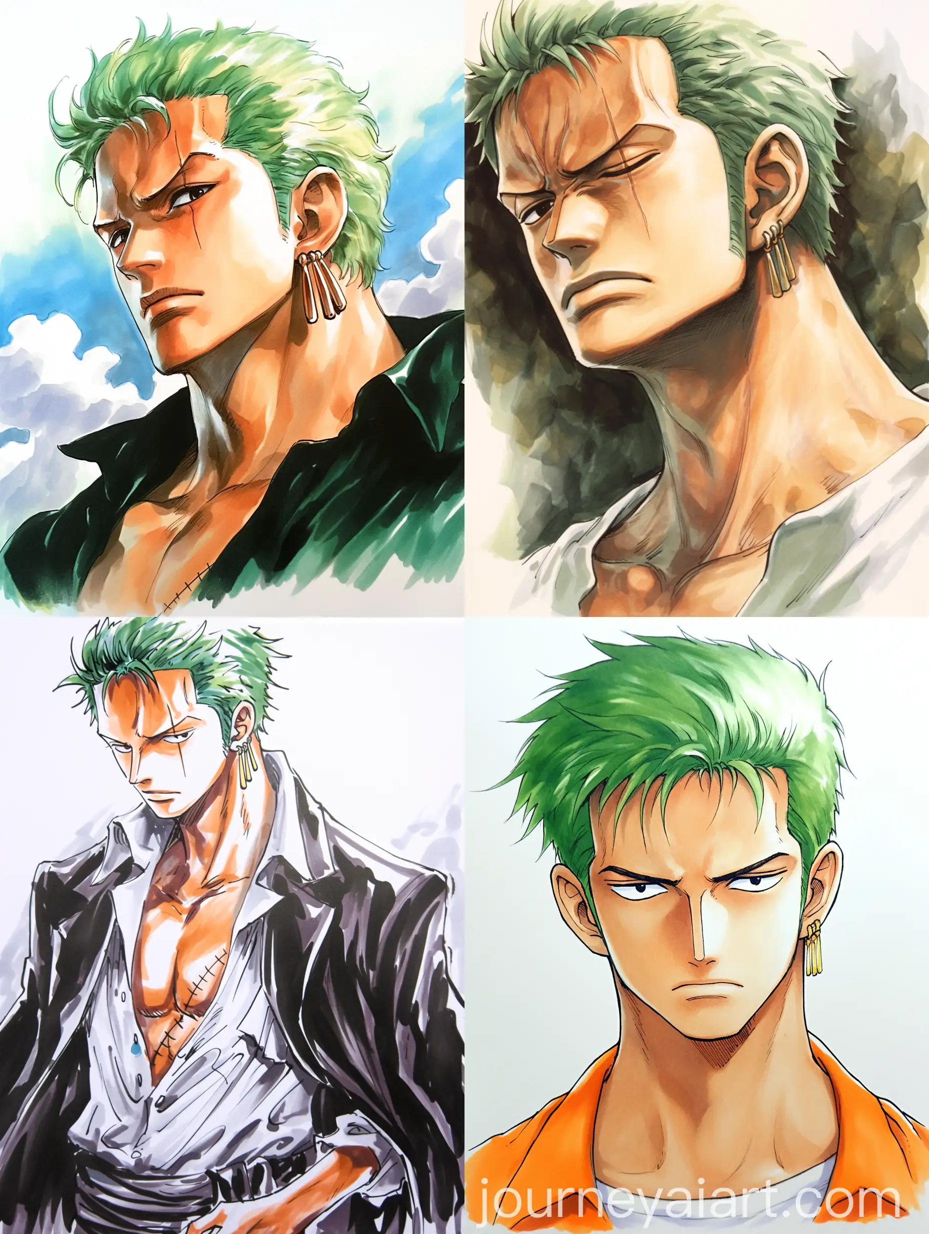 Colorful-Manga-Style-Character-with-Green-Hair-in-Fullbody-Portrait