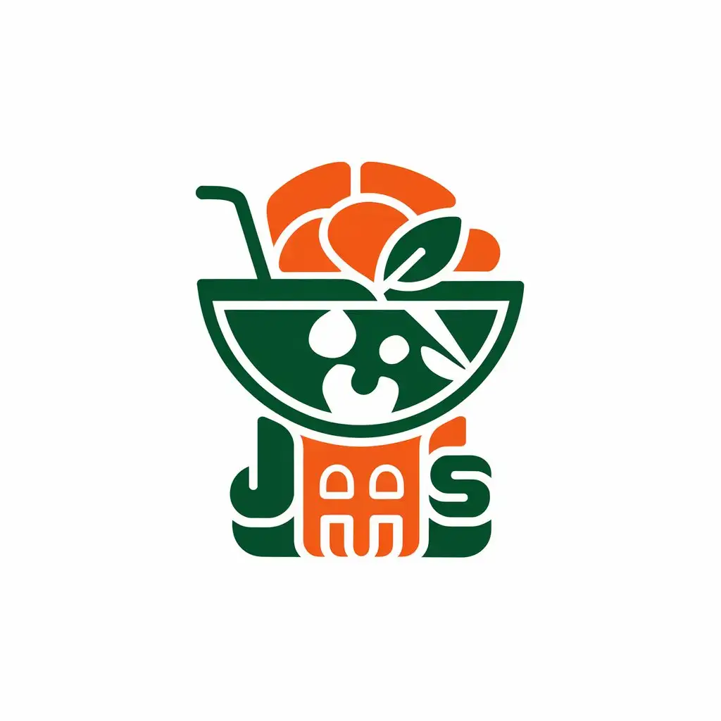 LOGO Design for JAS Japanese Food Drink Leaf Theme