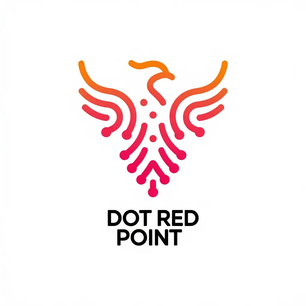 LOGO-Design-for-Dot-Red-Point-Phoenix-Curves-and-Dots-with-a-Clear-Background-for-the-Others-Industry