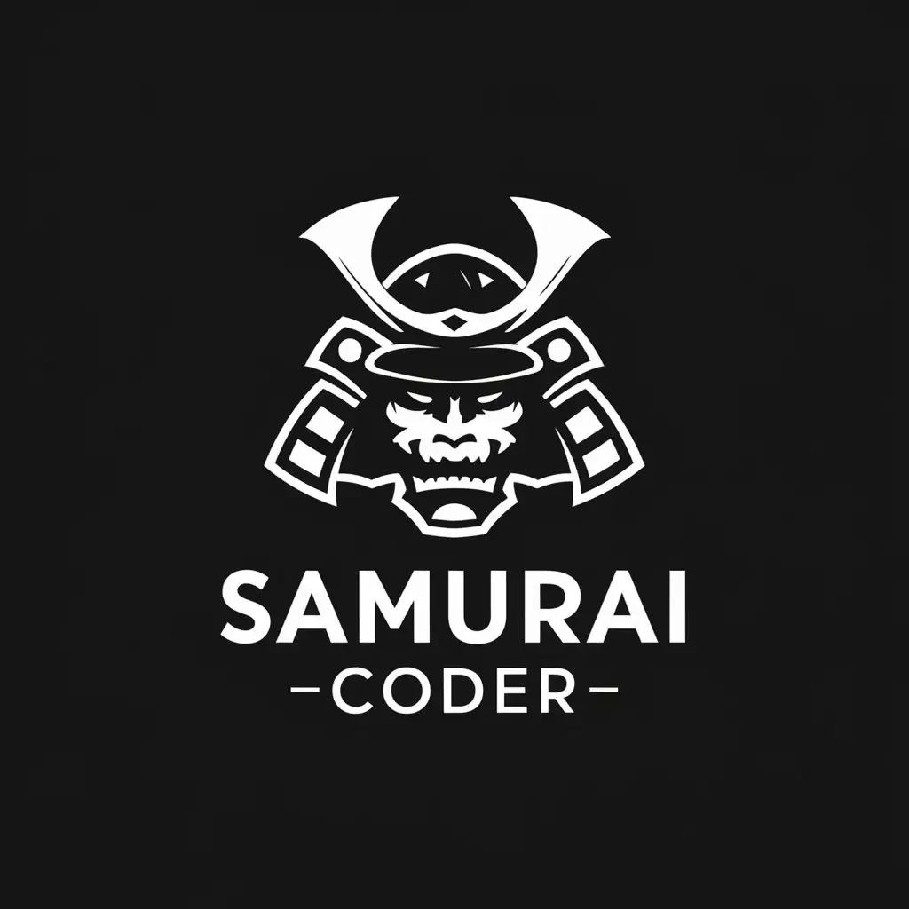 LOGO Design For SamuraiCoder Strength and Cunning in Vector Art