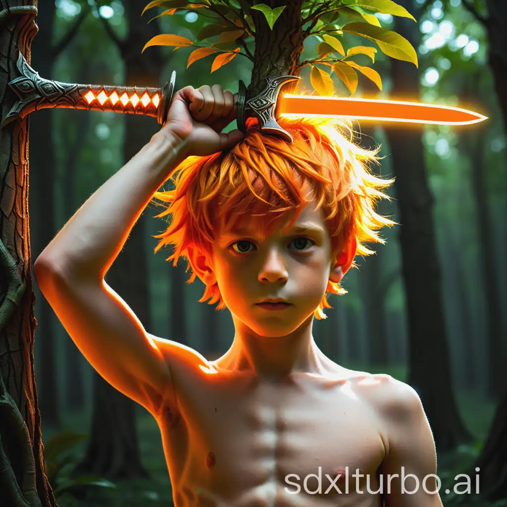 Boy-with-Orange-Hair-Holding-Glowing-Sword-and-Tree-Headpiece