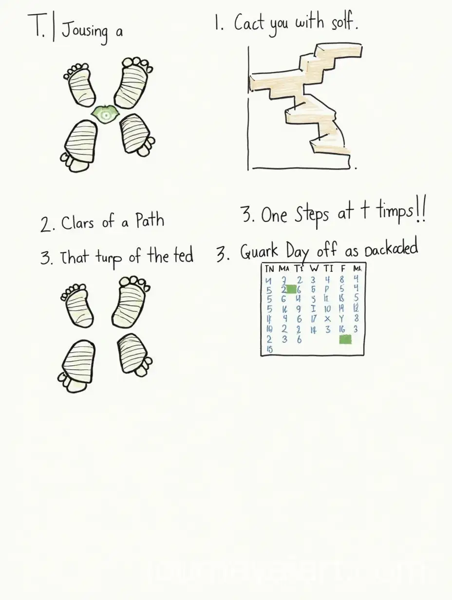 Progression-Through-Life-Visualizing-Footprints-Steps-and-Calendars