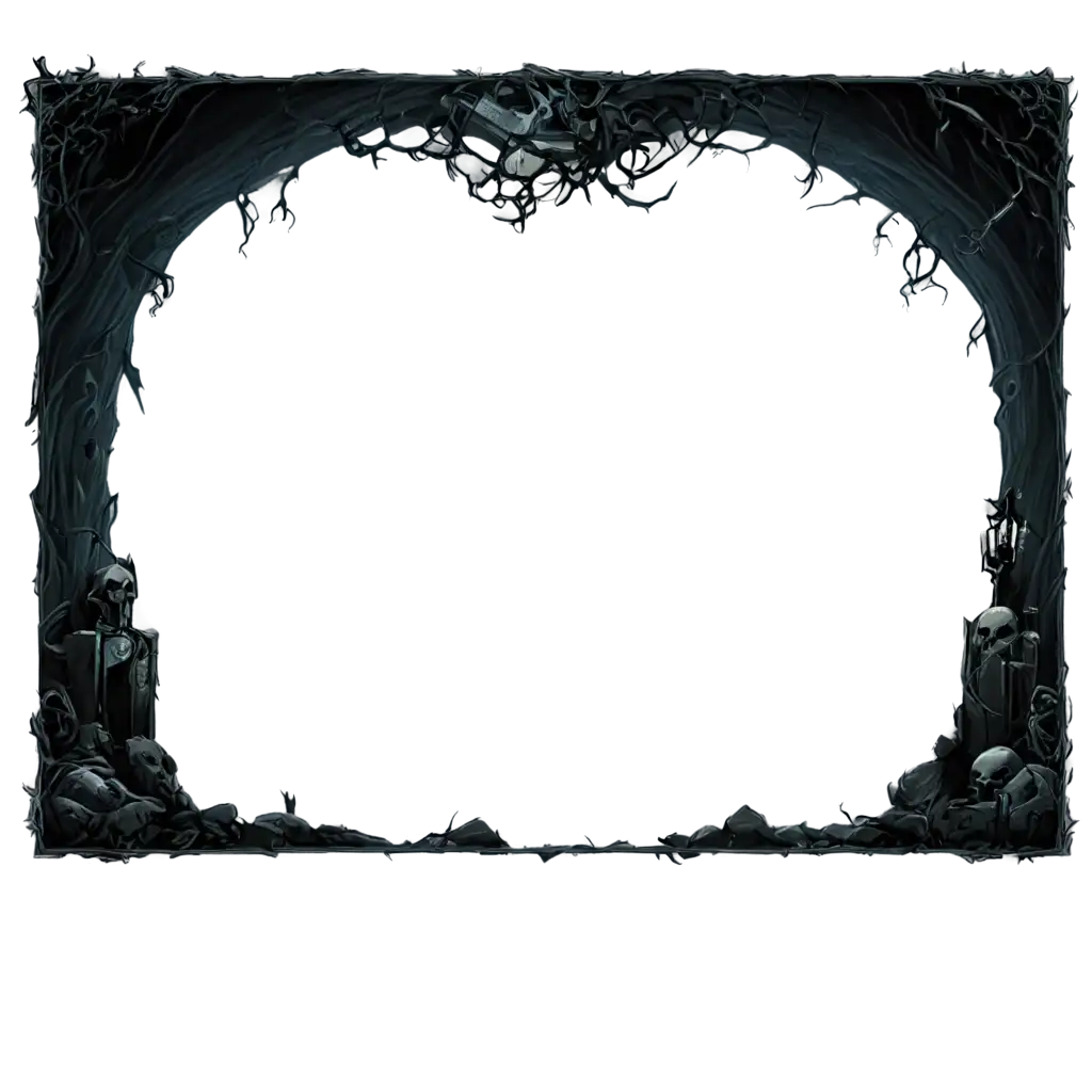 Wide-Rectangular-PNG-UI-Frame-for-RPG-Game-in-Spooky-Graveyard-Style