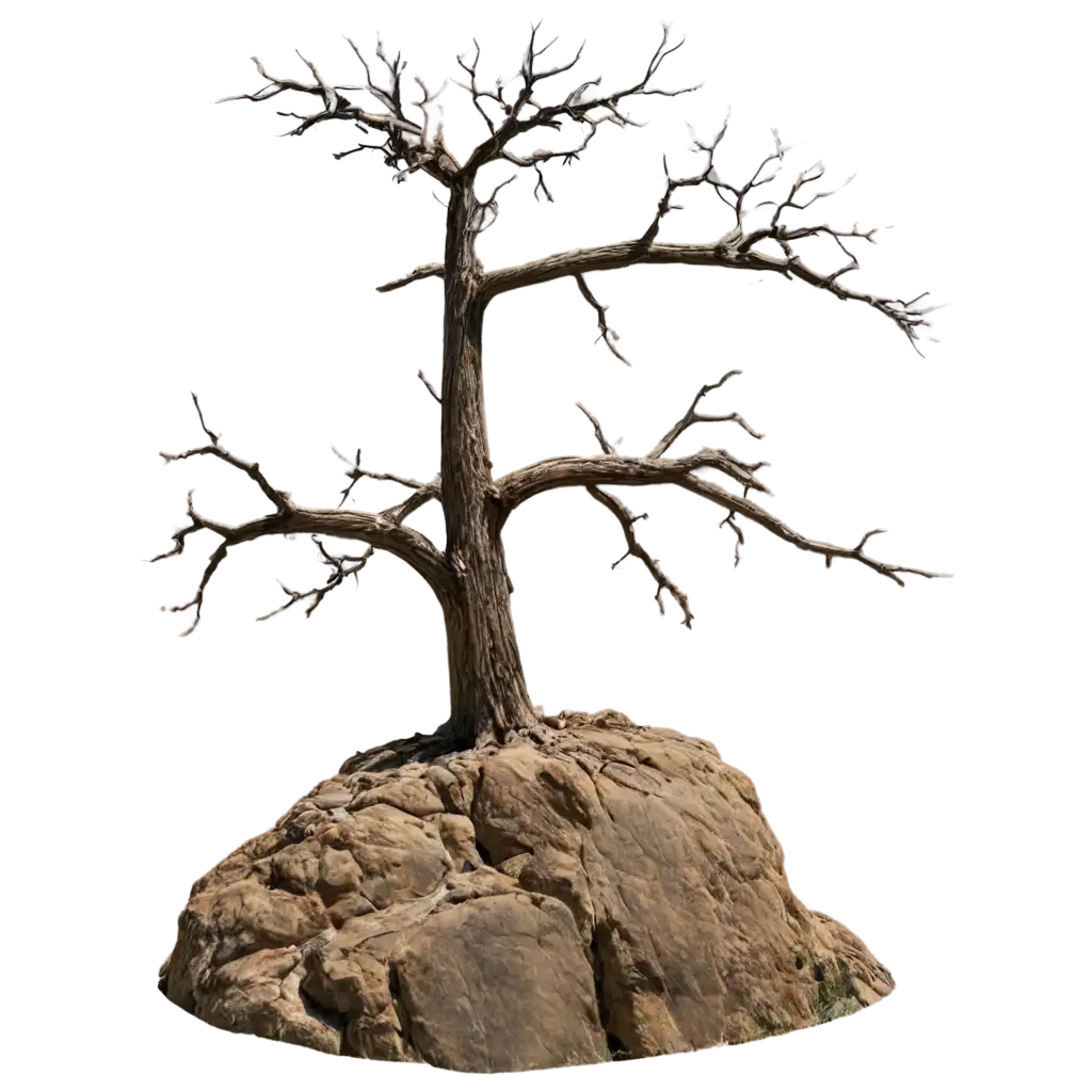 HighQuality-PNG-Image-of-a-Dry-Mountain-Tree-for-Creative-Projects