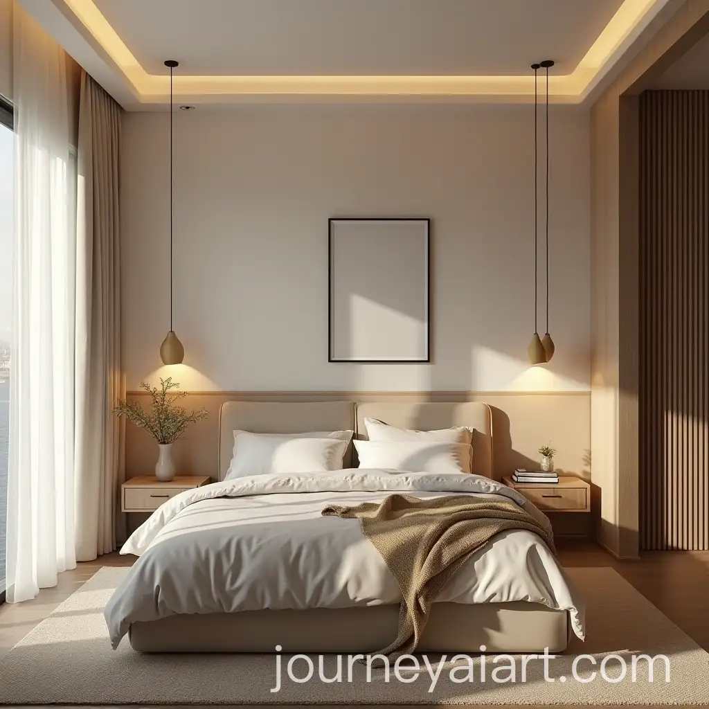 Minimalist-EarthTone-Condo-Bedroom-Warmth-and-Family-Comfort