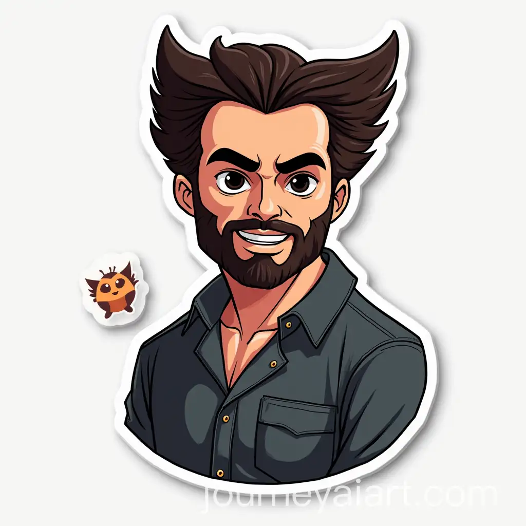 Minimalistic-Digital-Sticker-of-Wolverine-from-the-Last-Movie