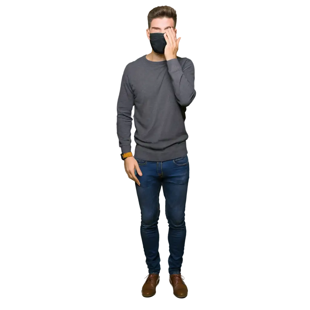 PNG-Image-Usage-ScenariosMan-with-Covered-Face-PNG-Image-for-Versatile-Usage-and-HighQuality-Visuals