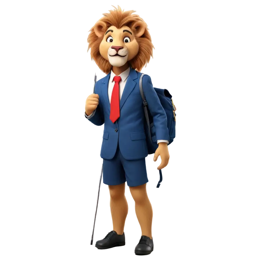 Happy-Lion-in-School-Uniform-PNG-Whimsical-Art-for-Educational-Materials