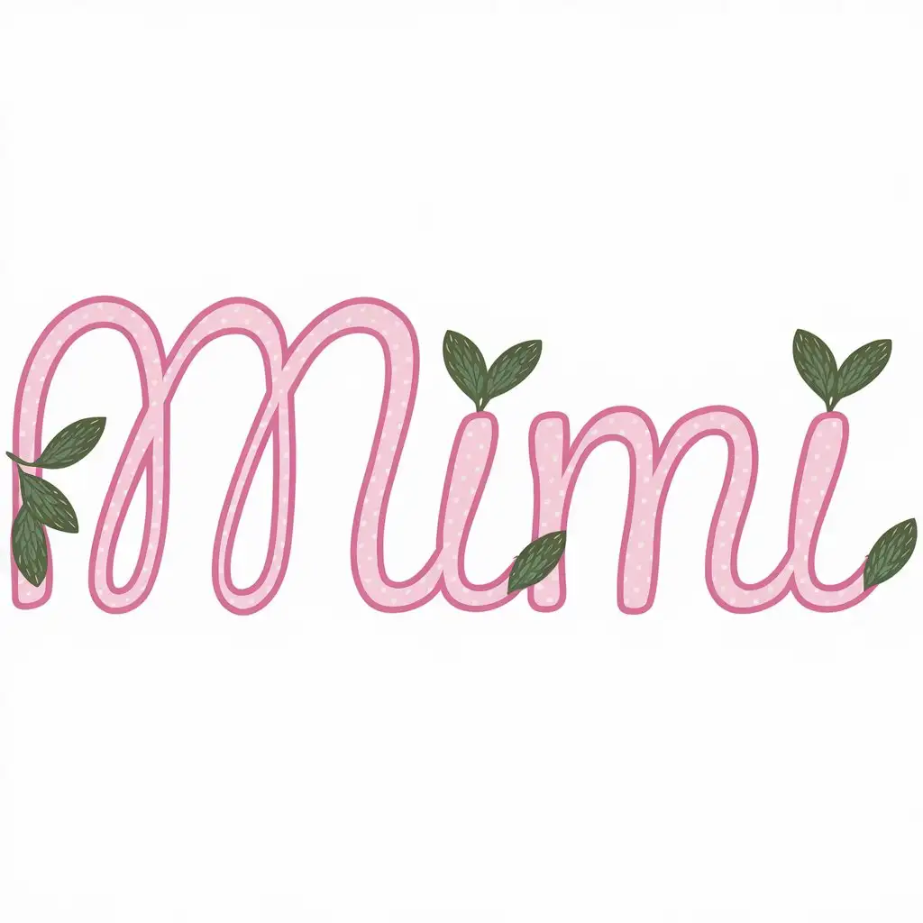 Floral-Cursive-Mimi-Letters-with-Toile-Coquette-Bow-Clip-Art-for-Preppy-Aesthetic