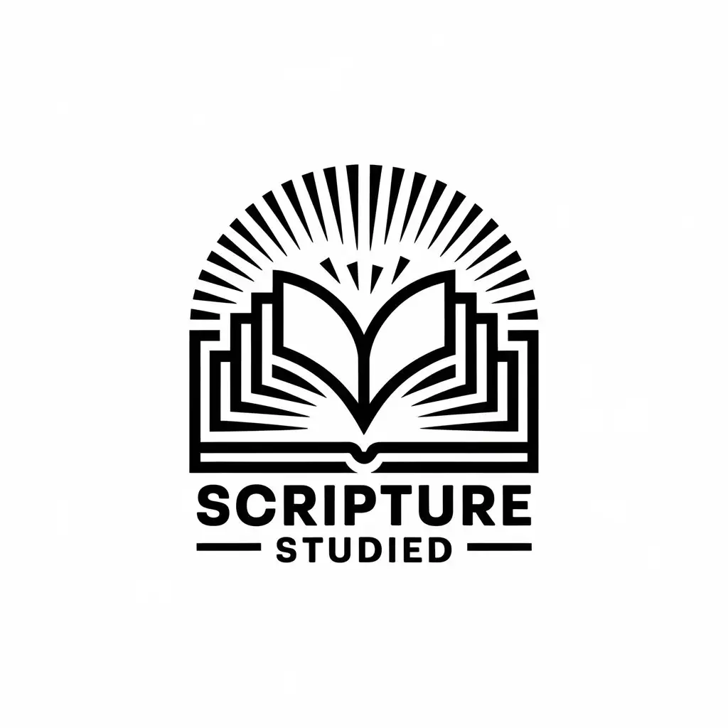 LOGO Design for Scripture Studied Bible with Light Shining Theme for Religious Industry