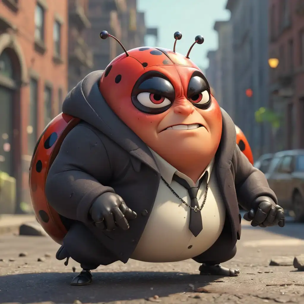 Mafia Leader Ladybug with Pixar Likeness