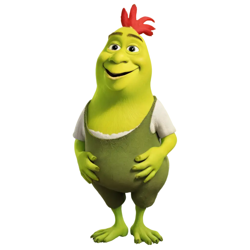 Chicken-with-Shreks-Head-PNG-A-Hilarious-and-Unique-Design-for-Your-Projects