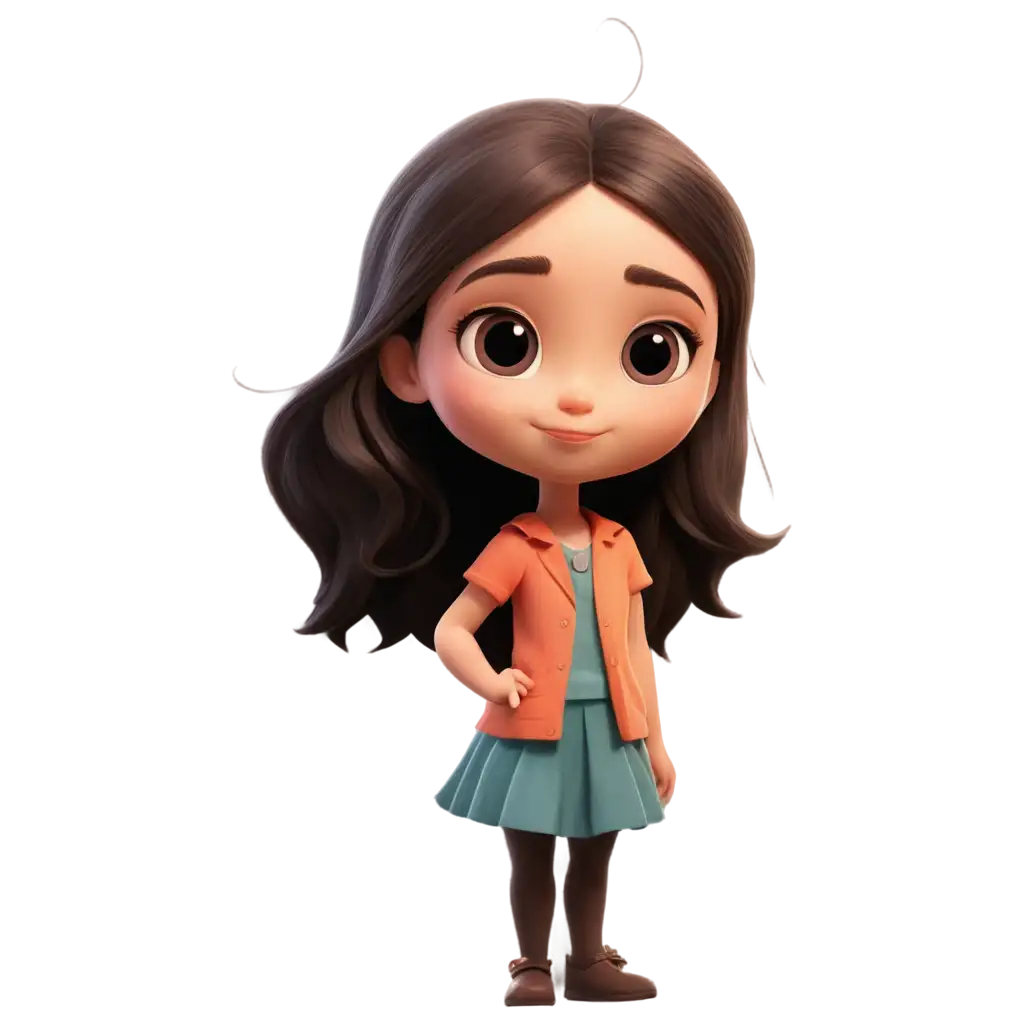 Create-a-Cute-Cartoon-Girl-PNG-Image-Adorable-Character-Illustration