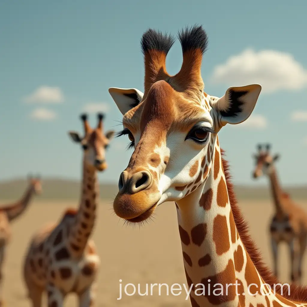 Man-as-Giraffe-with-Artistic-Rendering
