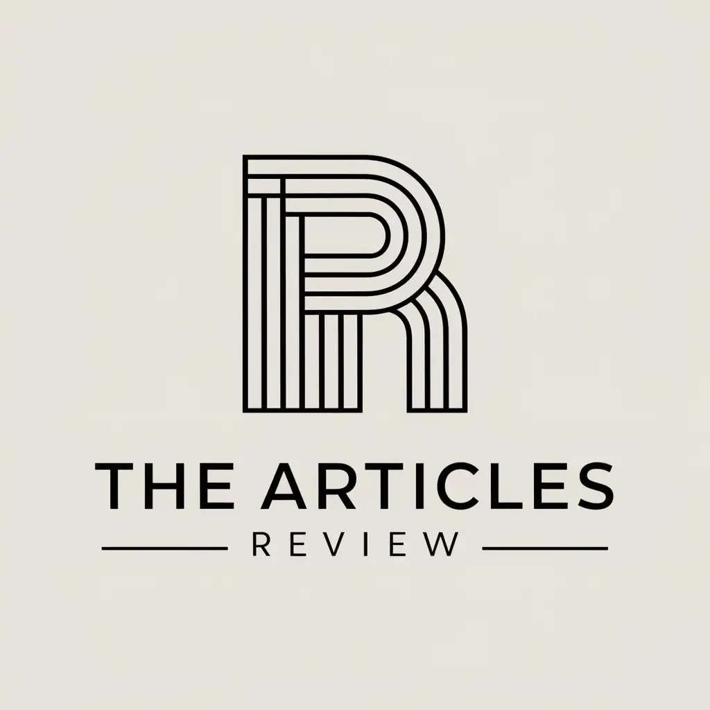 LOGO-Design-For-TheArticlesReview-Line-Pattern-Vector-Logo-Design