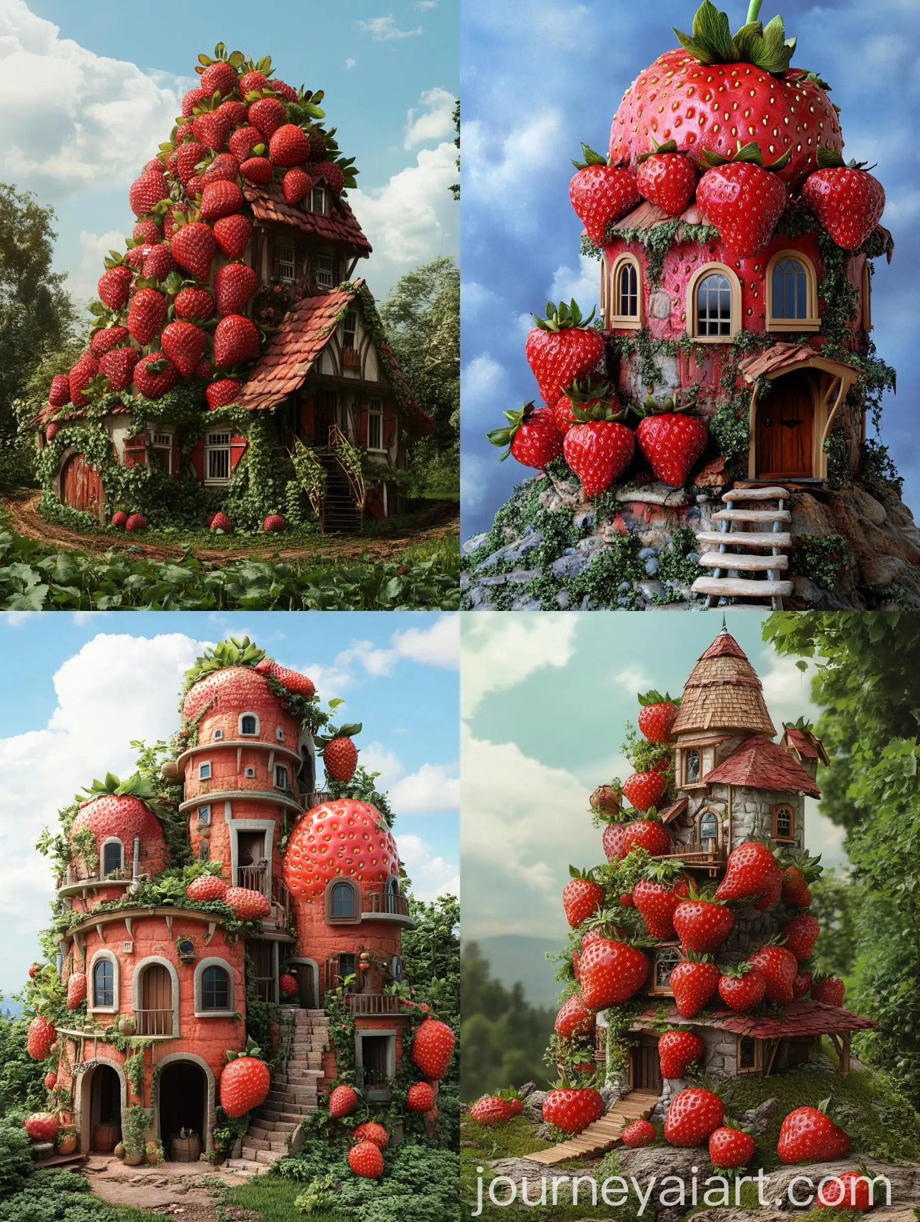 Man-in-Strawberry-World-Building