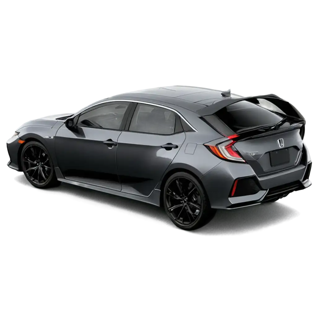 2023-Honda-Civic-RS-Car-Black-and-Silver-PNG-Image-for-HighQuality-Visuals