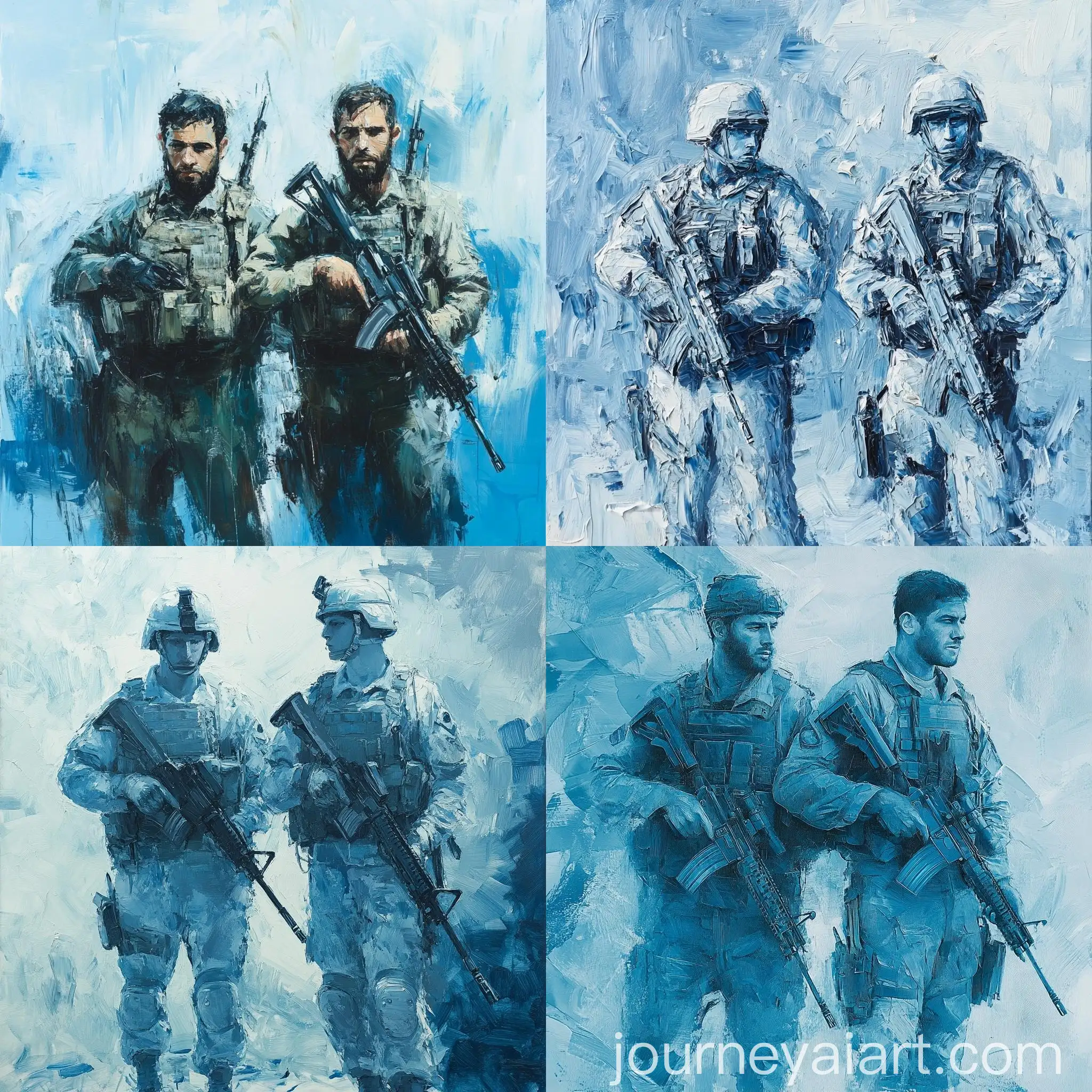 Israeli-IDF-Soldiers-Holding-Rifles-with-Arrogance-and-Strength