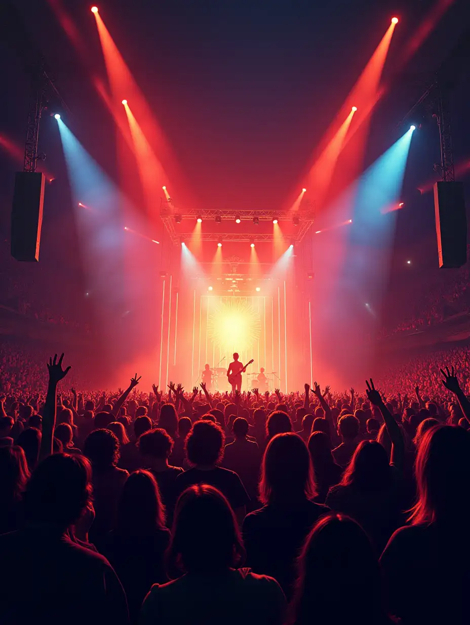 Crowd-of-Fans-at-a-Rock-Concert-Poster-Design