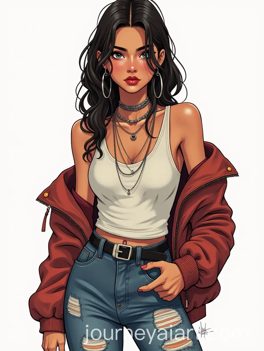 Confident-Young-Woman-in-Modern-Punk-Streetwear-Fashion