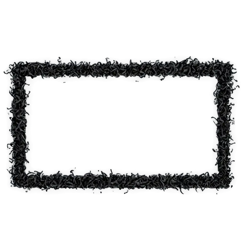 Straight-Black-Whipped-Cream-Border-PNG-Image-Enhance-Your-Design-with-Elegant-Detailing