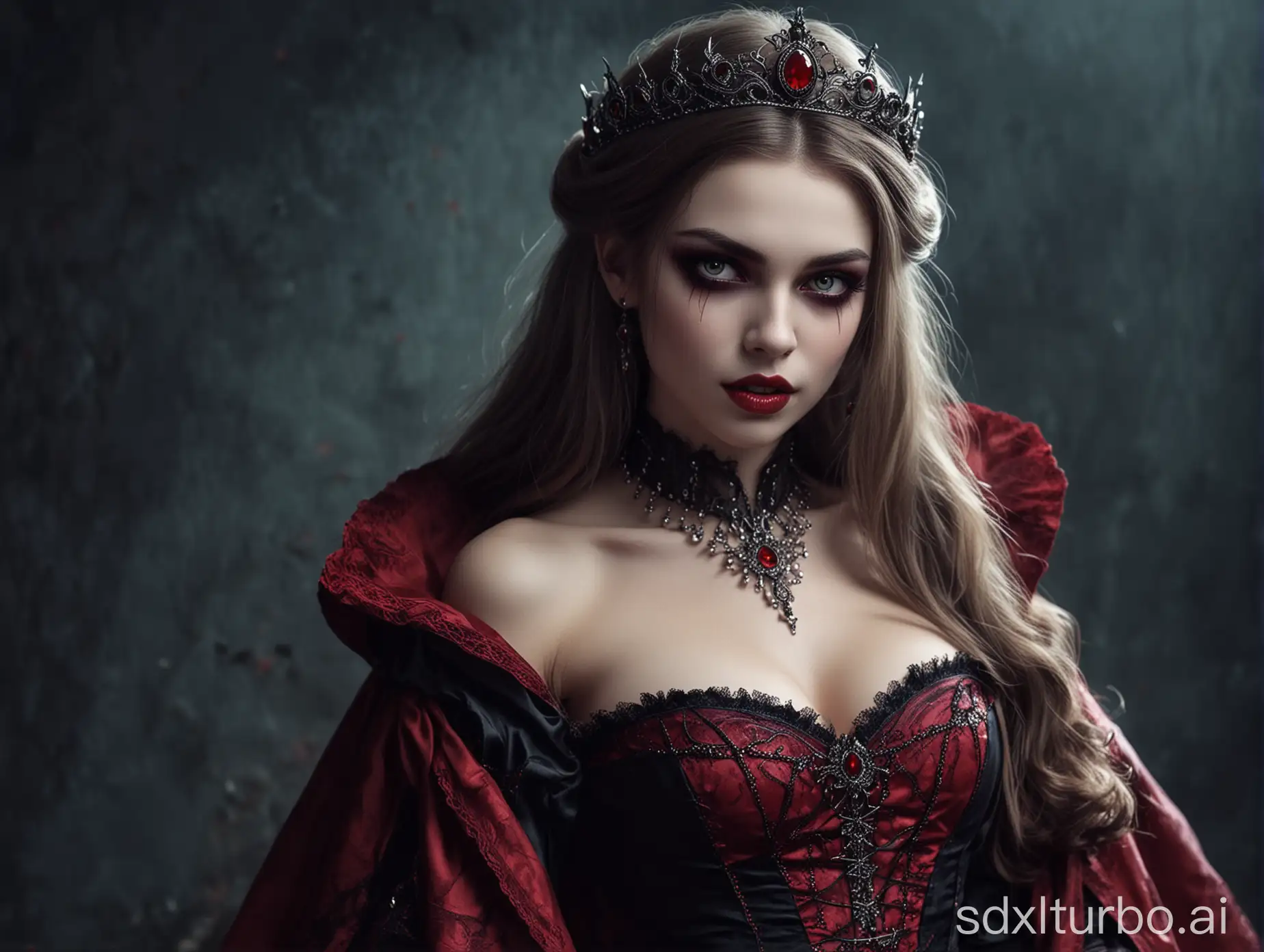 Enigmatic-Fantasy-Vampire-Princess-in-Moonlit-Forest