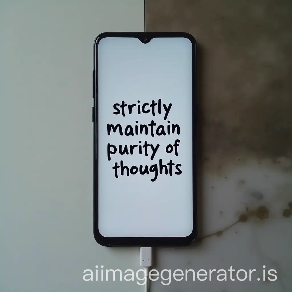 Mobile-Phone-Wallpaper-with-Text-Strictly-Maintain-Purity-of-Thoughts