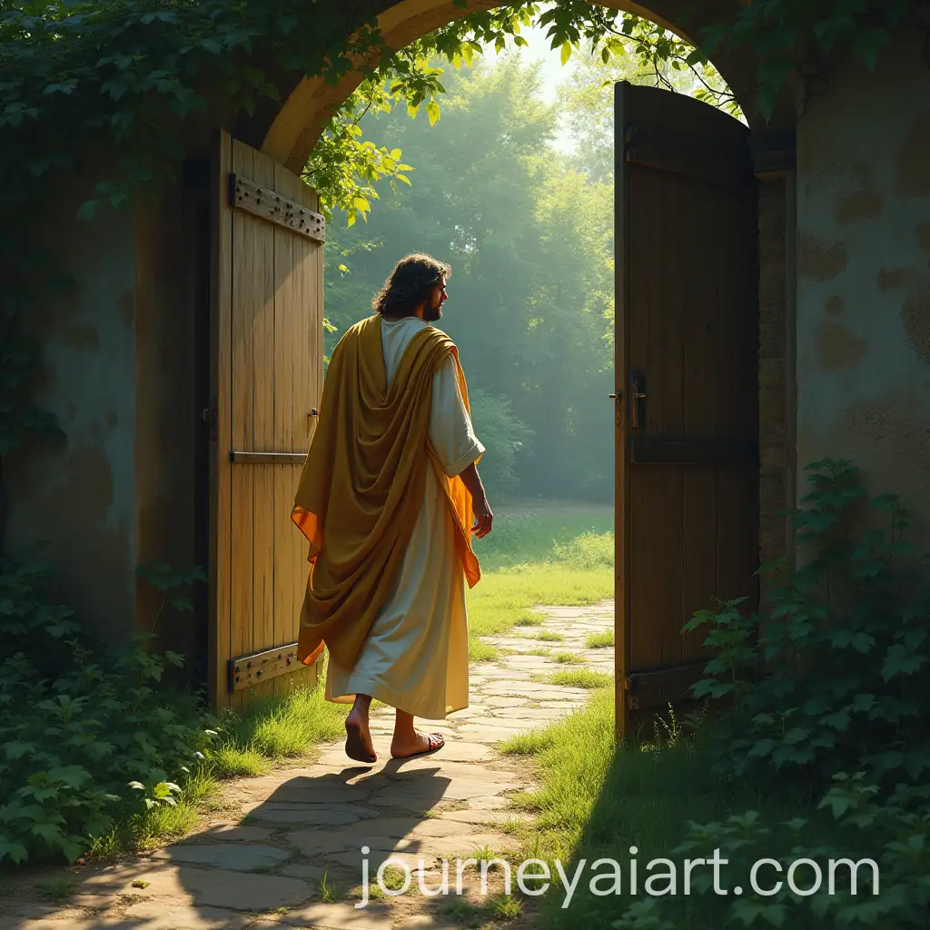 Jesus-Quietly-Opening-the-Garden-Gate-Stepping-Into-Memories