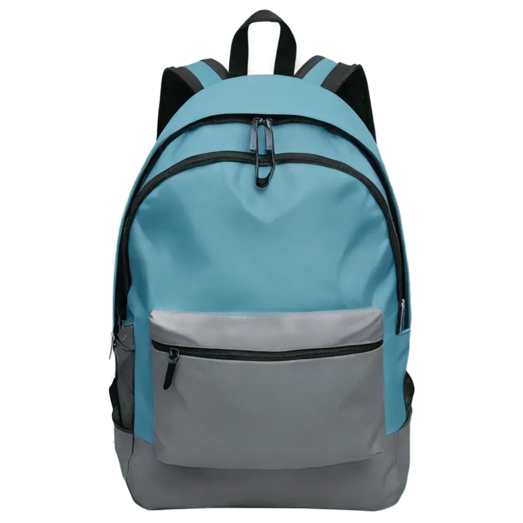 HighQuality-Blue-and-Grey-School-Bag-PNG-Image-for-Versatile-Use