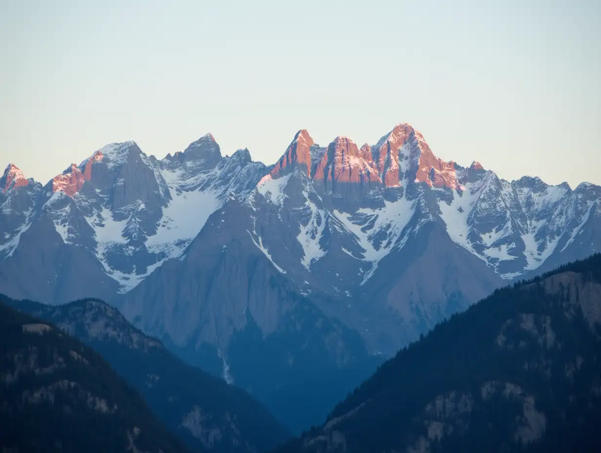 Alpine-Peaks-Bathed-in-Evening-Light