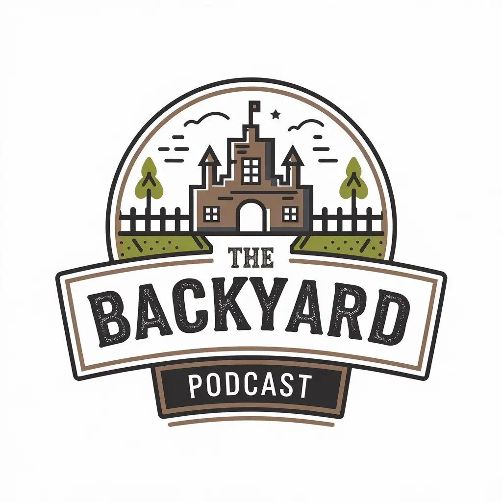 LOGO Design for The Backyard Empire Podcast Modern Vector with Clear Background and Bold Typography