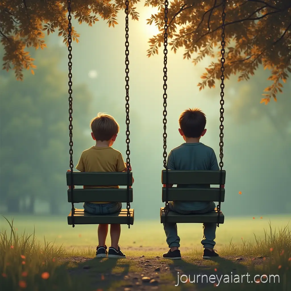 Empty-Park-Swing-with-Lonely-Boy-in-BreakUp-Song-Cover