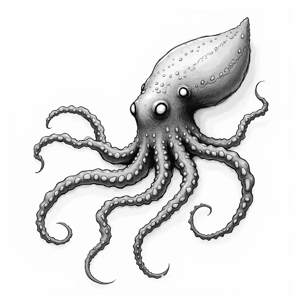 Illustrated-Sketch-of-Deep-Sea-Kraken-with-Long-Tentacles-in-Dynamic-Pose