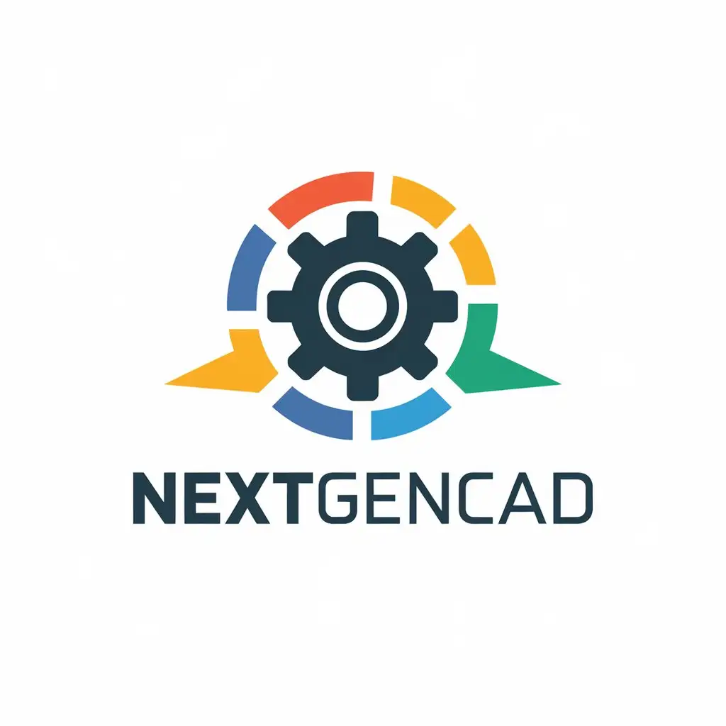 LOGO Design for NextGenCAD Gear Symbol with Modern and Clean Style for Education Industry