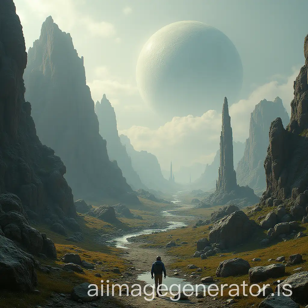 Alien-World-Landscape-Featuring-Ruins-of-an-Ancient-Alien-Civilization