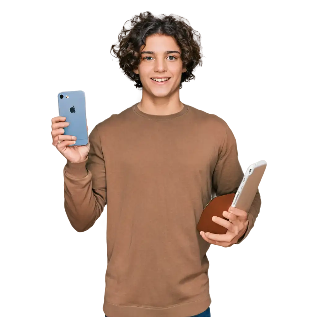 HighQuality-PNG-Image-of-a-Boy-Holding-an-iPhone-AIGenerated-Artwork