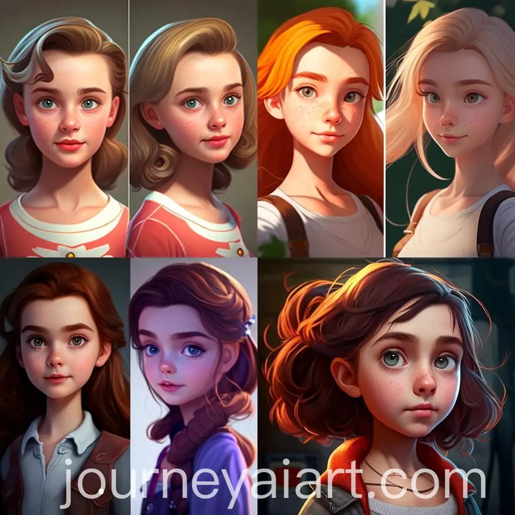 Cartoon-Girl-with-Full-Makeup-and-Floral-Dress