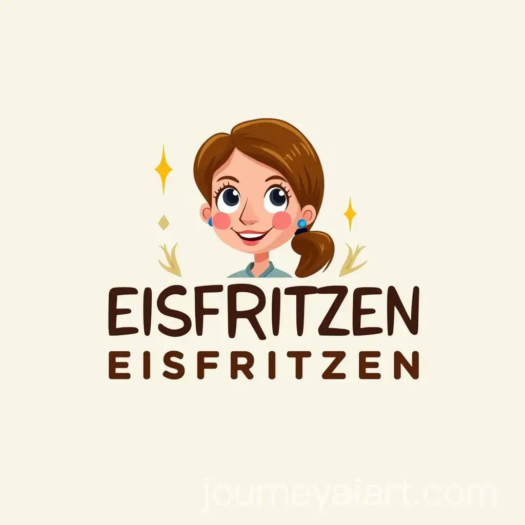 EISFRITZEN-Logo-Design-Featuring-Cartoon-Woman