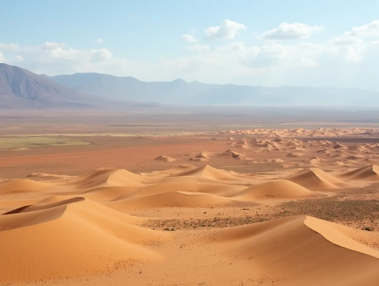 magnificent panorama desert landscape on gran canaria - Dunas de Maspalomas