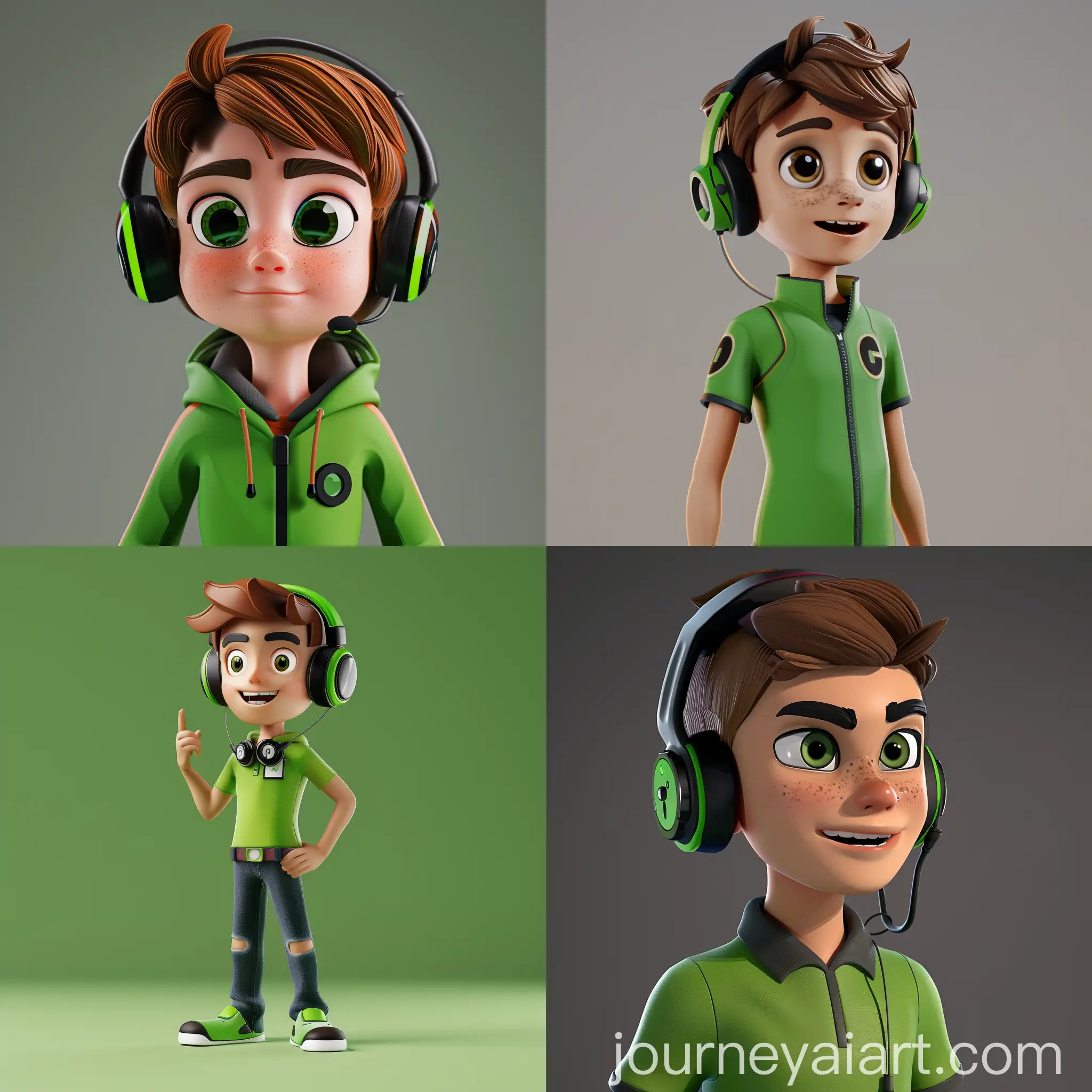 Ben-10-3D-Character-Talking-with-Headset