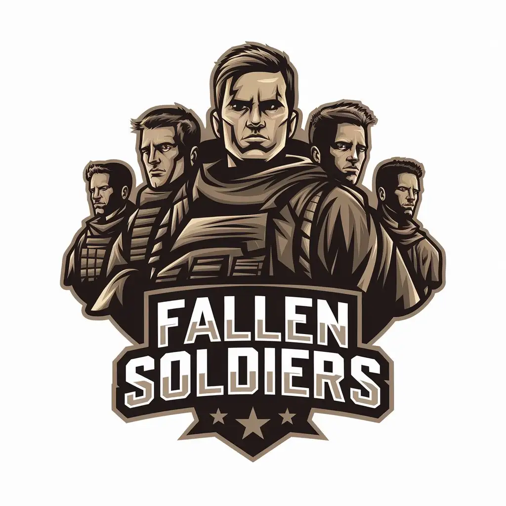 LOGO Design for Fallen Soldiers Elite Group of Men Protectors of the World Theme for Event Industry