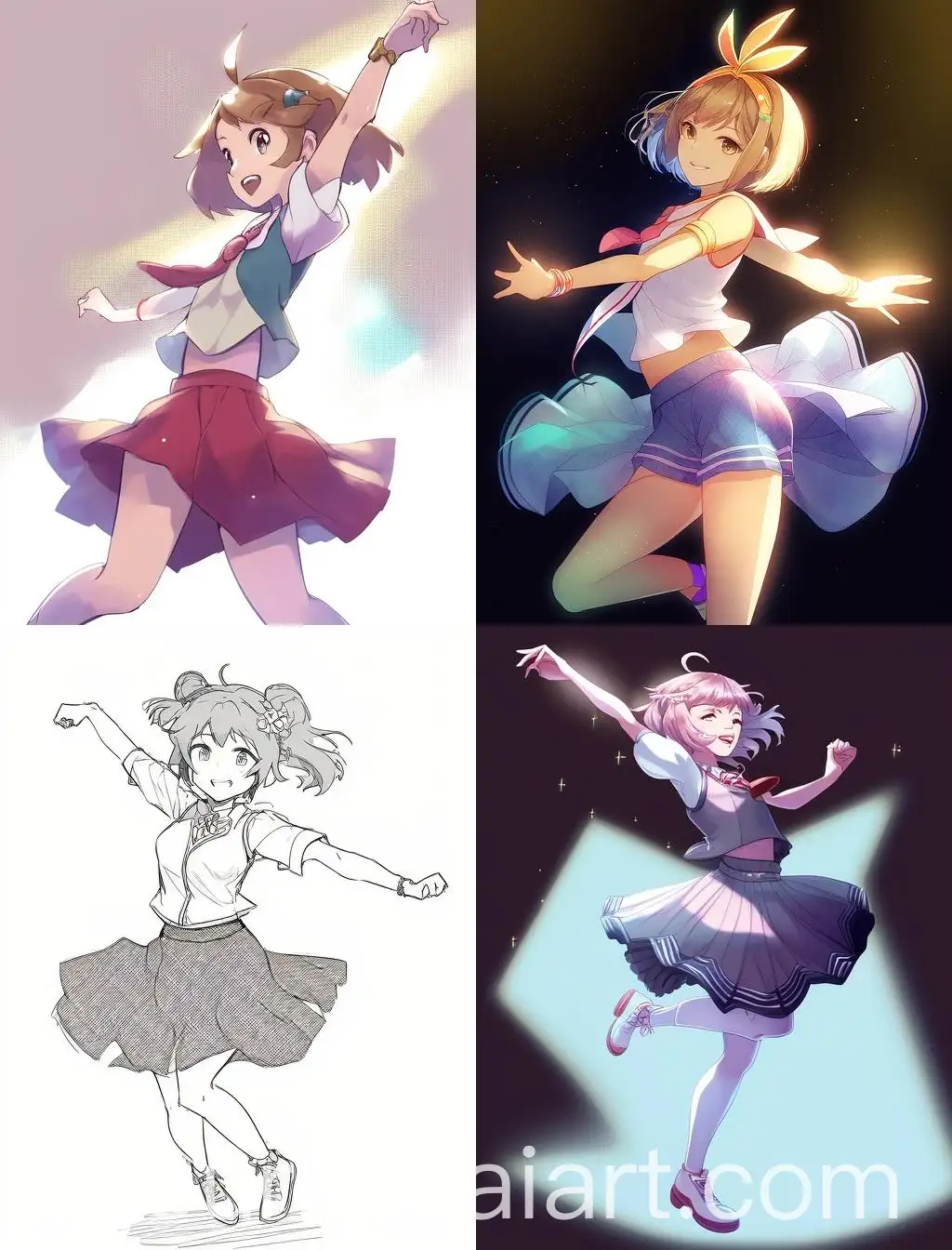 Graceful-Dancing-Girl-in-Skirt-and-White-Top