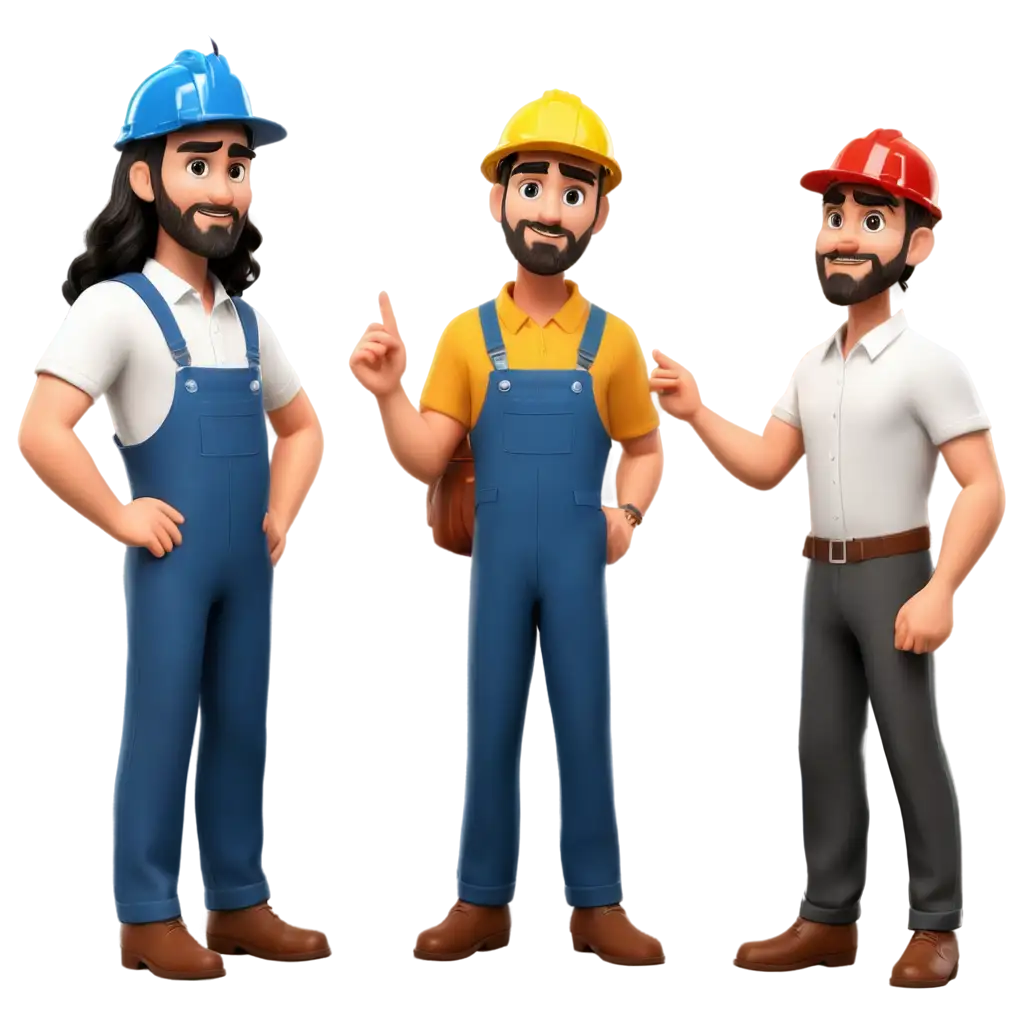 Oil-Worker-Scolding-a-CoWorker-Cartoon-Theme-PNG-Image-for-Creative-Use